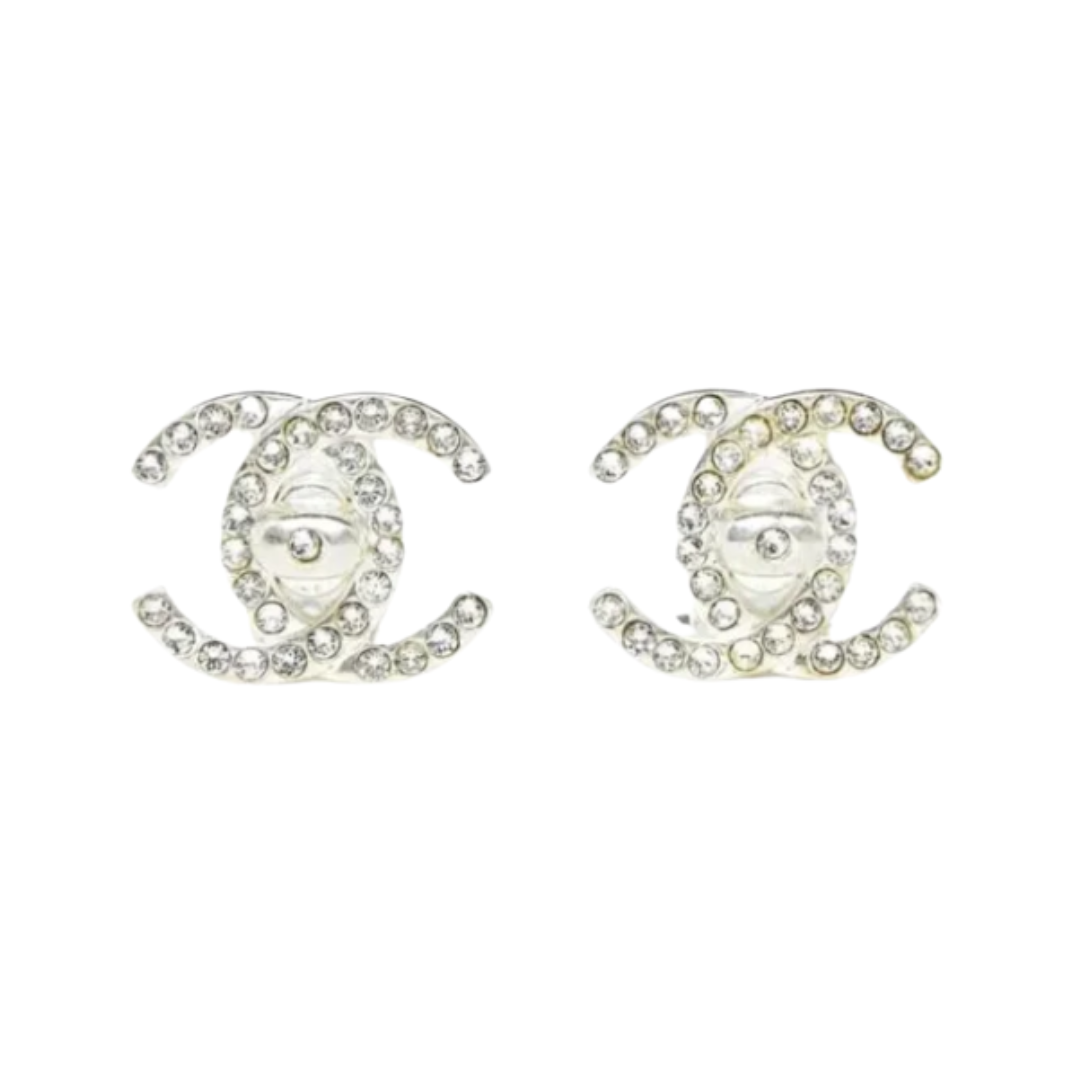 Ohrringe Clips CC Silber