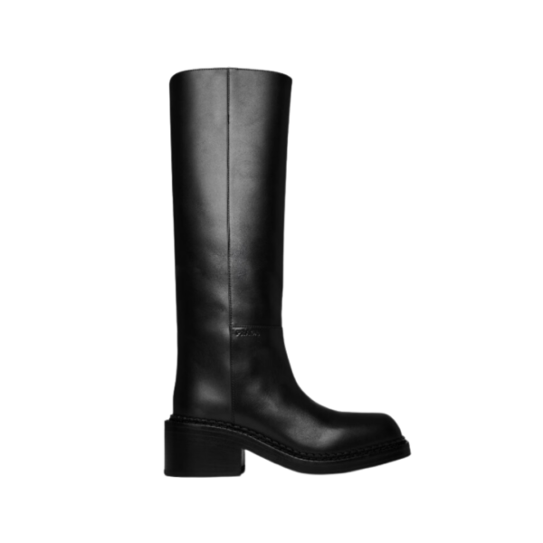 Lederstiefel Schwarz