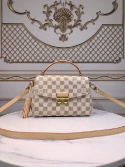 Croisette Damier Azur Canvas 24 cm