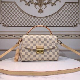 Croisette Damier Azur Canvas 24 cm