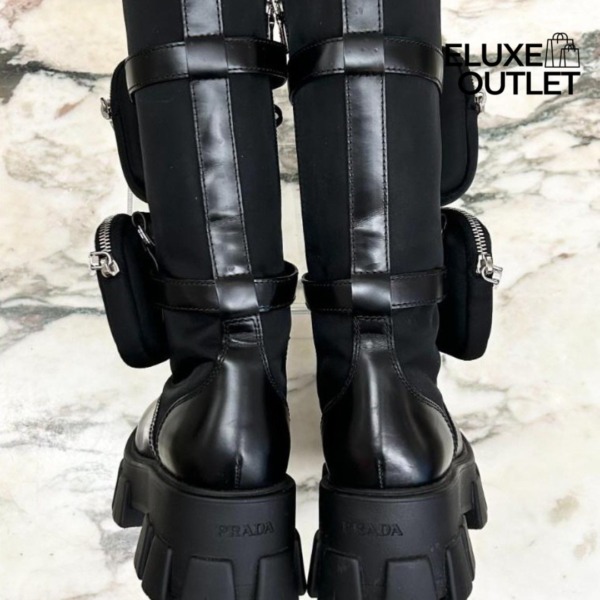 Monolith Biker-Stiefel Schwarz