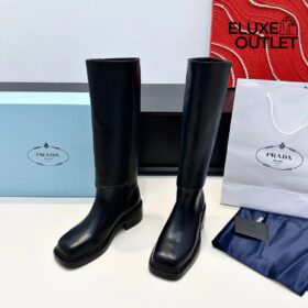 Lederstiefel Schwarz