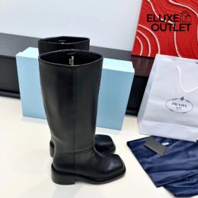 Lederstiefel Schwarz
