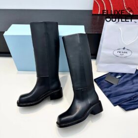 Lederstiefel Schwarz