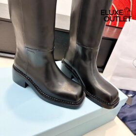 Lederstiefel Schwarz