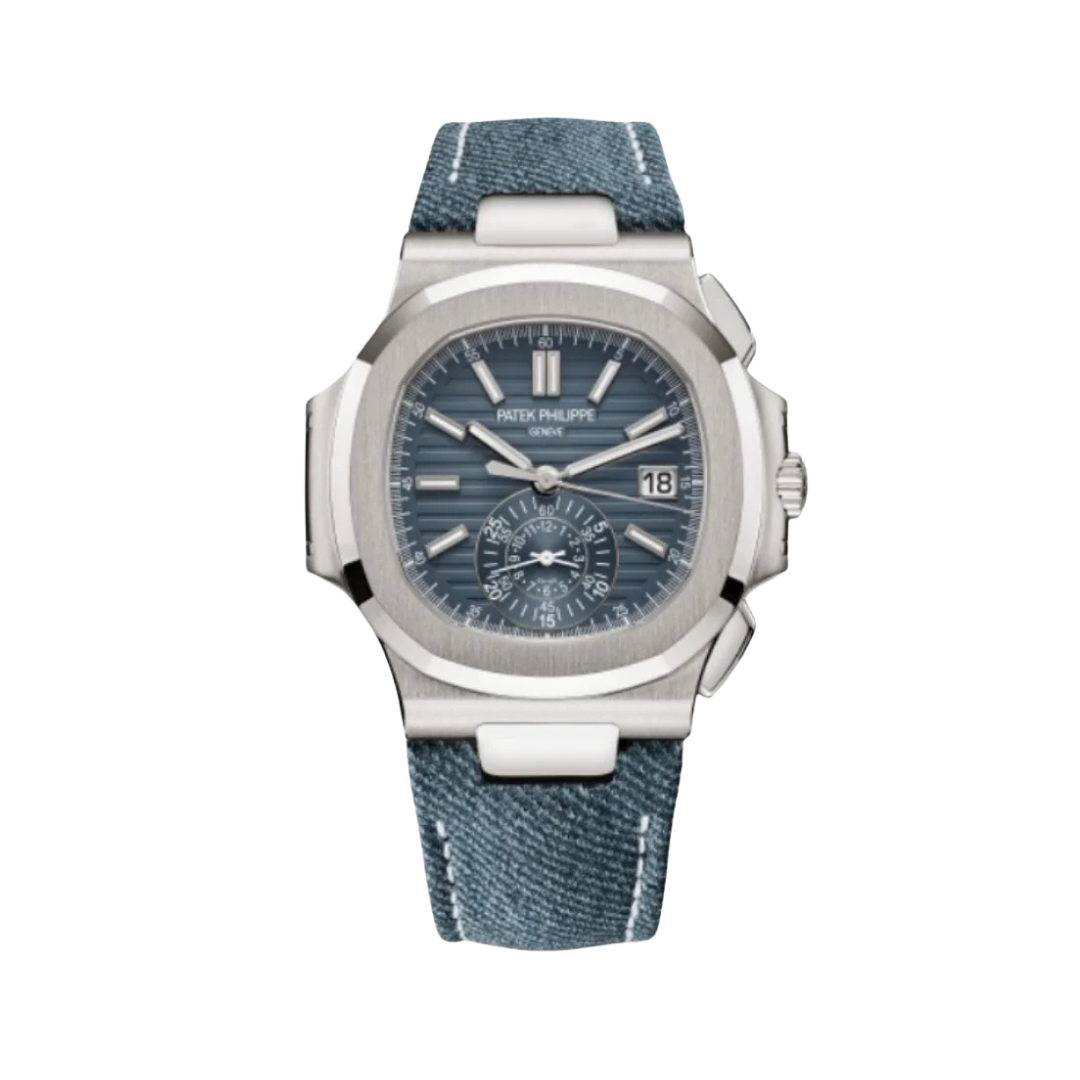 Flyback Chronograph Denim/Silbern 40.5 mm