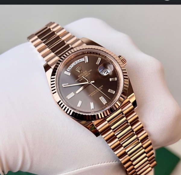 Day-Date Gold/Braun 40 mm