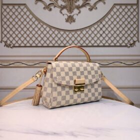 Croisette Damier Azur Canvas 24 cm