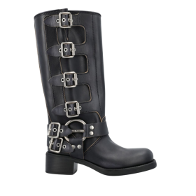 Lederstiefel Schwarz