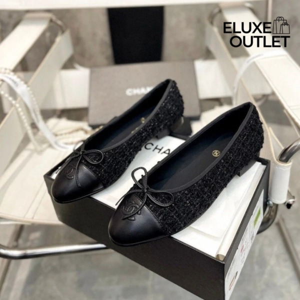 Glitzernder Tweed Schwarz