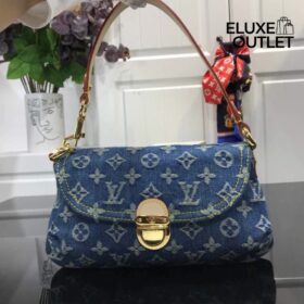 Mini Pleaty Monogram Denim 26 cm
