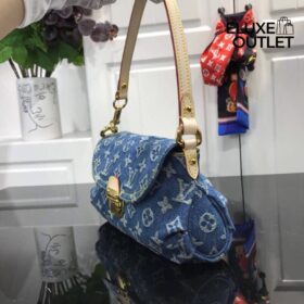 Mini Pleaty Monogram Denim 26 cm