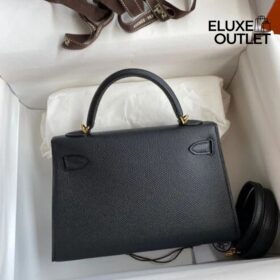 Kelly Epsom Schwarz/Gold 20 cm