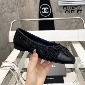 Glitzernder Tweed Schwarz