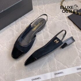 Fall-Winter Slingbacks Schwarz