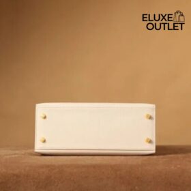 Kelly 25 Epsom Creme/Golden