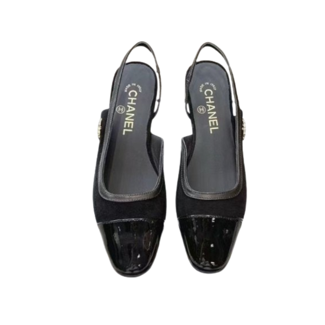 Fall-Winter Slingbacks Schwarz