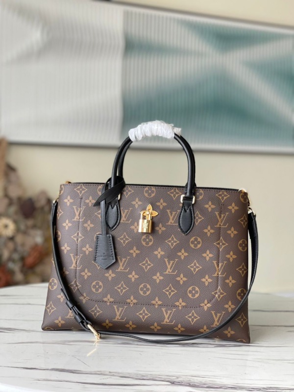 Monogram Canvas Flower Tote 35
