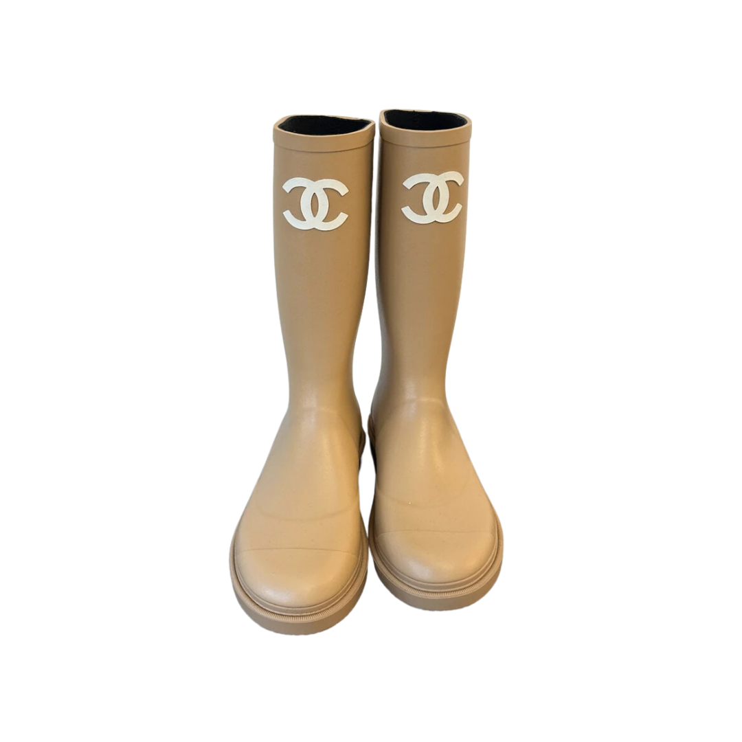 Gummistiefel Beige