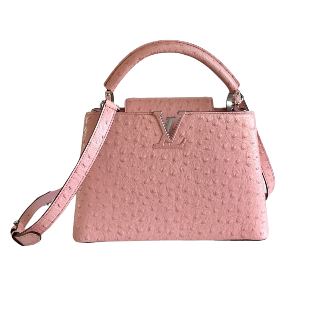 Capucines Strauß Rosa/Silber 31 cm