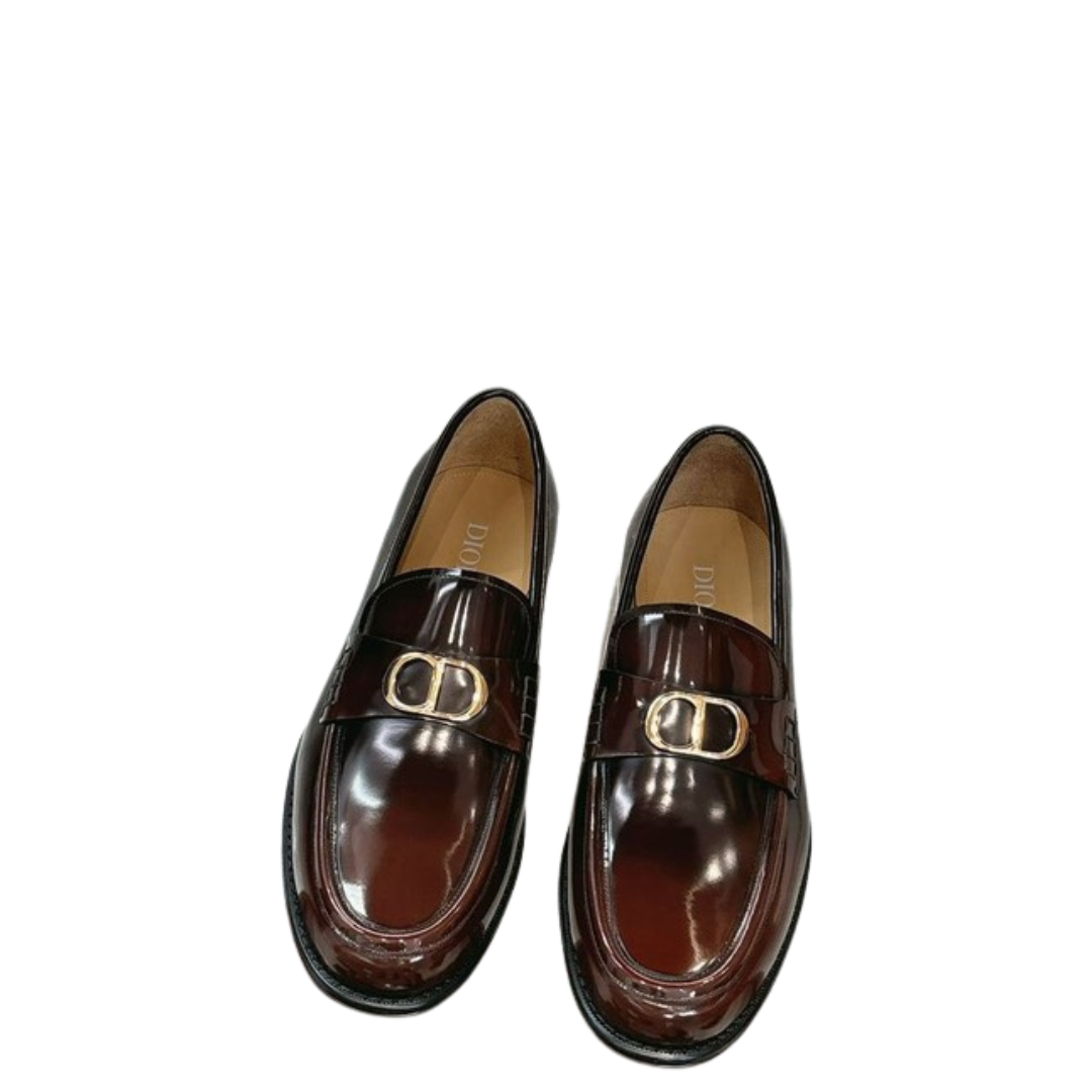 Loafer aus glattem Leder