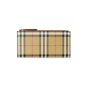 Große Check-Bifold Geldbörse  19cm