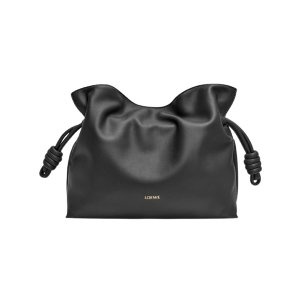 Clutch aus Nappa-Kalbsleder Schwarz 24.5cm