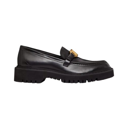 Kalbsleder Loafer Schwarz