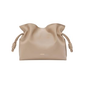 Clutch aus Nappa-Kalbsleder Sand 24.5cm