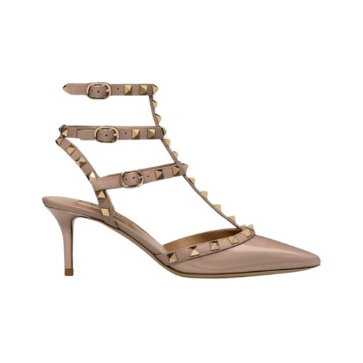 Rockstud Caged Pumps Puder 65cm