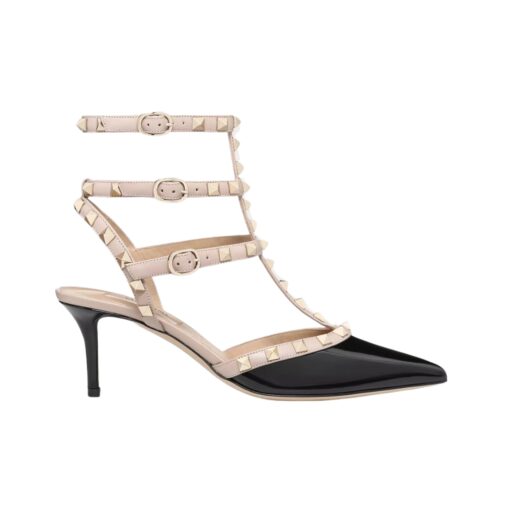 Rockstud Caged Pumps Puder 65cm