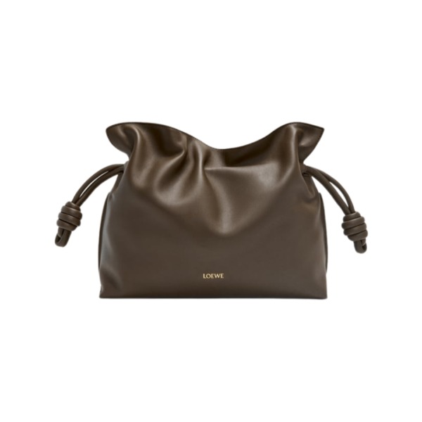 Clutch aus Nappa-Kalbsleder Schokolade 24.5cm