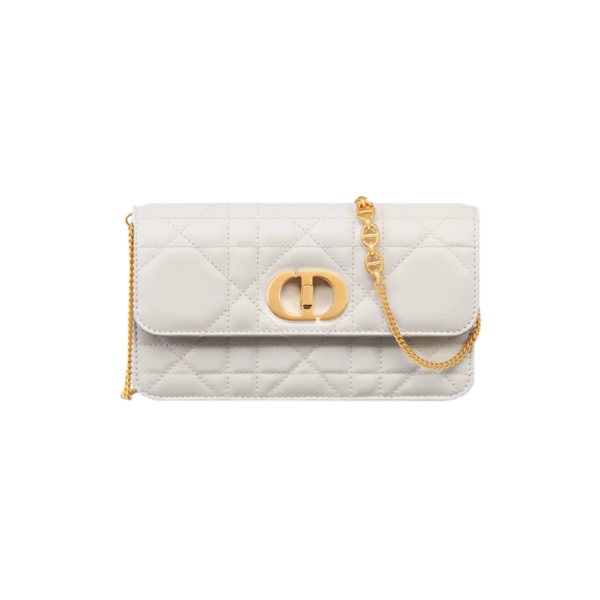 Lattekleurig lamsleer met Macrocannage-motief 19cm