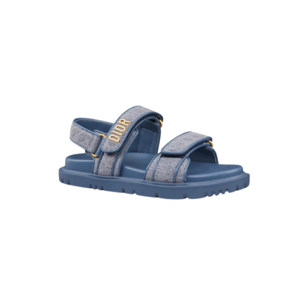 Blauw denim met Cannage-motief