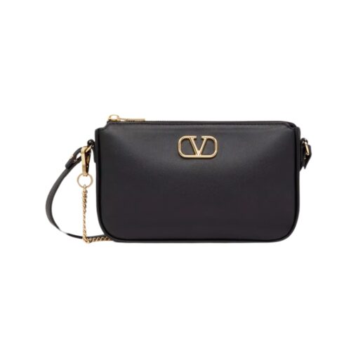 Kalbsleder Crossbody Black 20.5cm