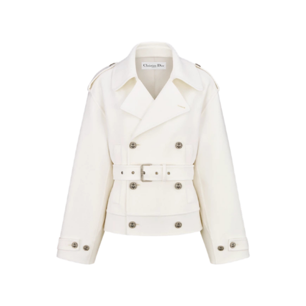 Oversized jas met riem