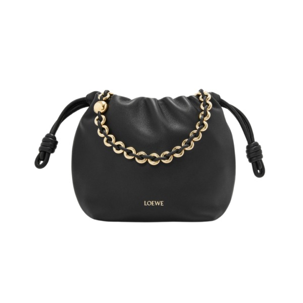 Mini Flamenco Tasche Schwarz 17cm
