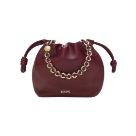 Mini Flamenco Tasche Dunkelburgunder 17cm
