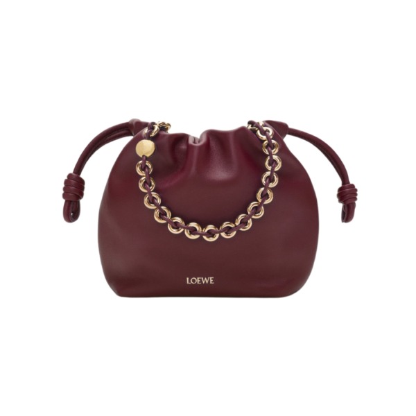 Mini Flamenco Tasche Dunkelburgunder 17cm