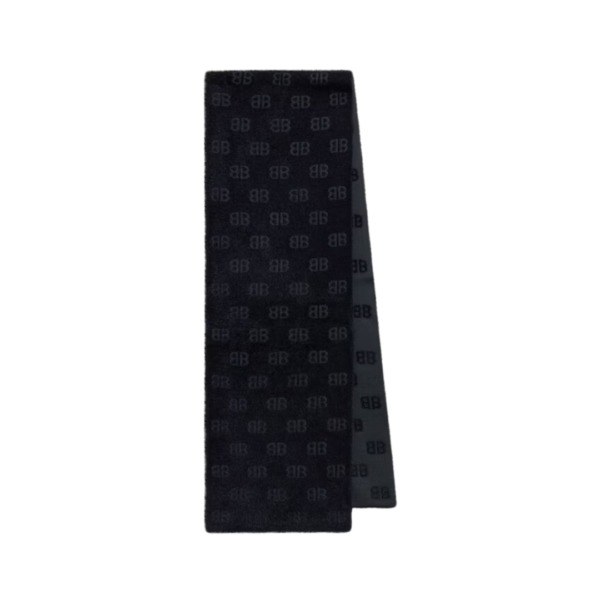 Flauschiger Schal Schwarz