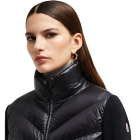 Gepolsterter Wollcardigan
