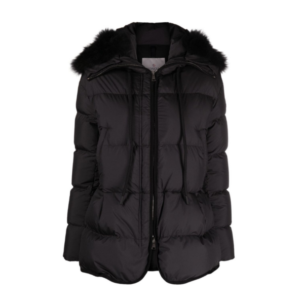 Locustelle gesteppte Jacke mit Kaschmirbesatz