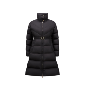 Brou Diagonal gesteppte Lange Daunenjacke