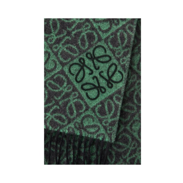 Anagram-Schal aus Alpaka und Wolle 38cm