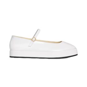 Clara Wedge Mary-Jane Ballerina aus Patentkalbsleder