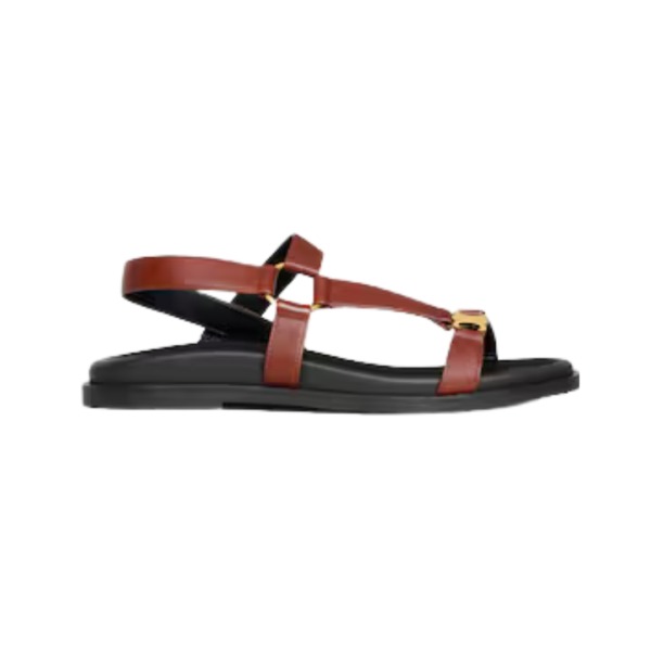 MAUD SANDAL WITH TRIOMPHE IN CALFSKIN