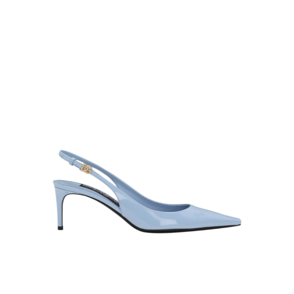 Poliertes Kalbsleder Slingbacks 6cm