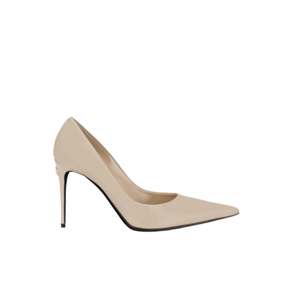 Poliertes Kalbsleder Pumps 9cm