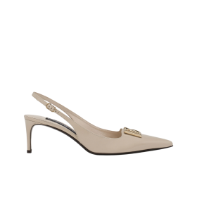 Poliertes Kalbsleder Slingbacks 6cm