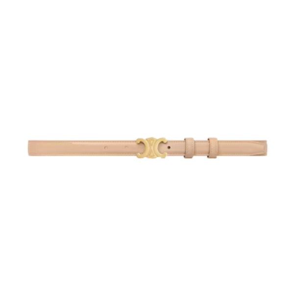 Kleiner Triomphe-Gürtel aus Lack-Taurillon 1.8cm